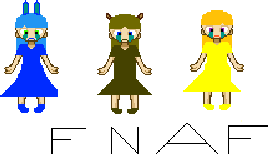 Fnaf Bonnie Chica And Freddy - Cartoon Clipart (1024x576), Png Download