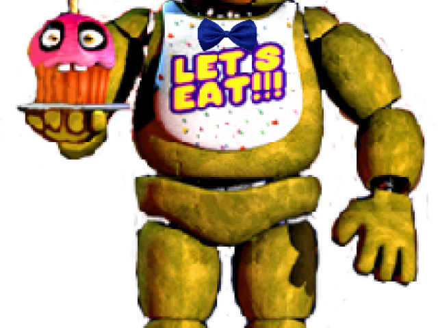 Bow Tie Clipart Fnaf - Five Nights At Freddy's Chica Full Body - Png Download (640x480), Png Download