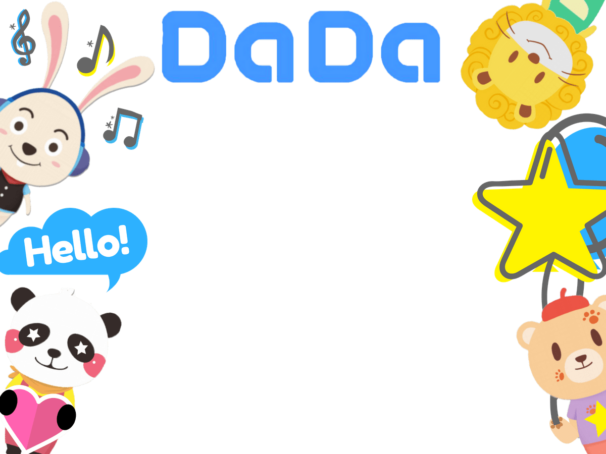 Dada Characters Trial Class Manycam Border - Dadaabc Border Clipart (1200x900), Png Download