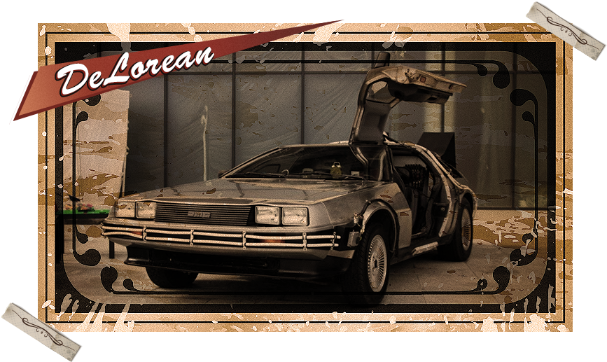 Delorean Dmc-12 - Dj Lobo Clipart (867x517), Png Download
