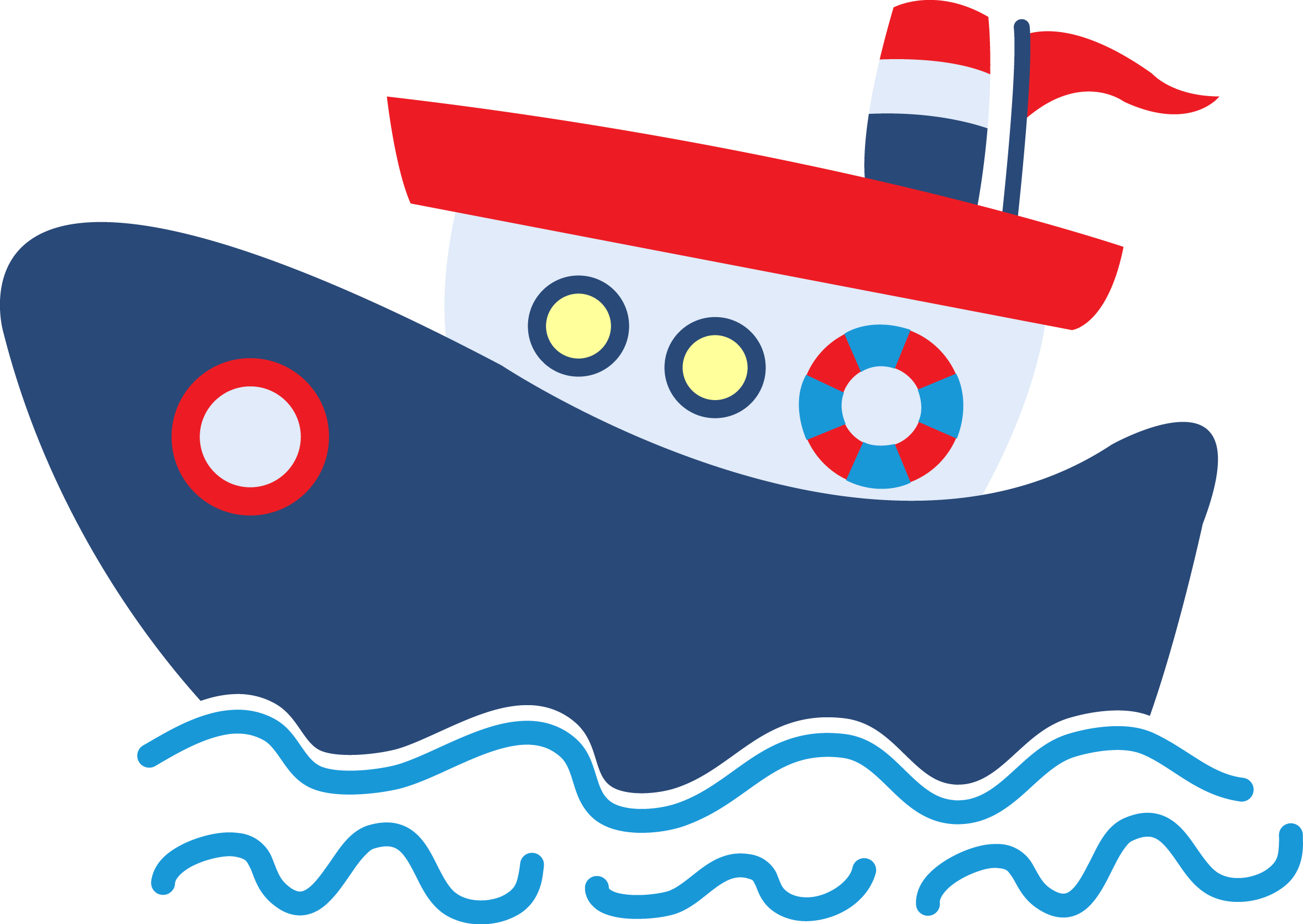 Vintage Clipart Nautical - Barco Do Ursinho Marinheiro - Png Download (2356x1672), Png Download