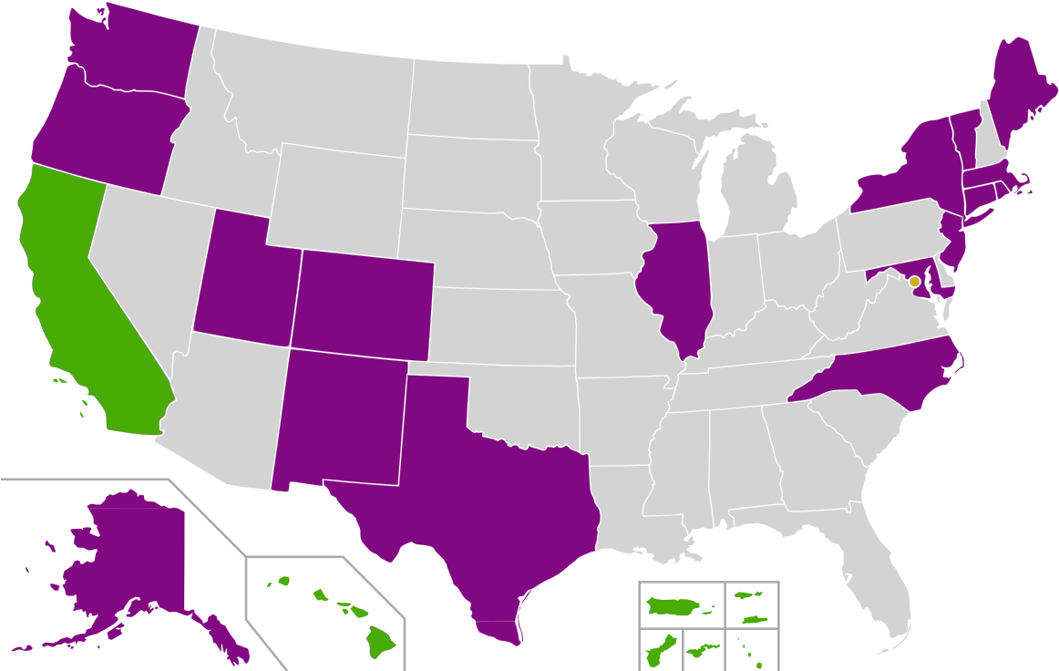 Us Senate Map 2019 Clipart (1200x742), Png Download