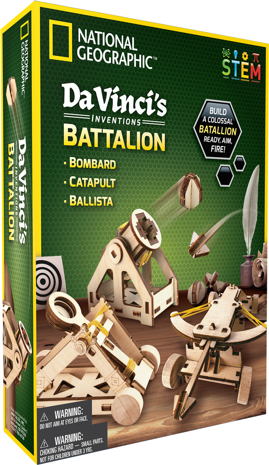 National Geographic Da Vinci's Inventions Battalion Clipart (2000x2000), Png Download