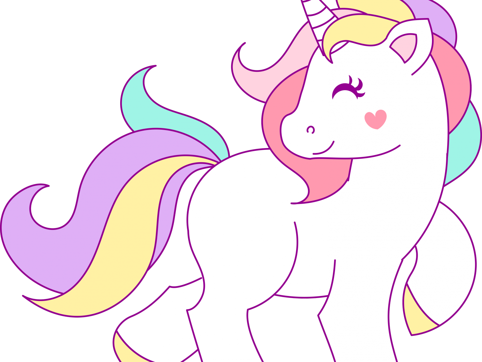 Unicorn Clipart Free - Png Download (1600x1200), Png Download