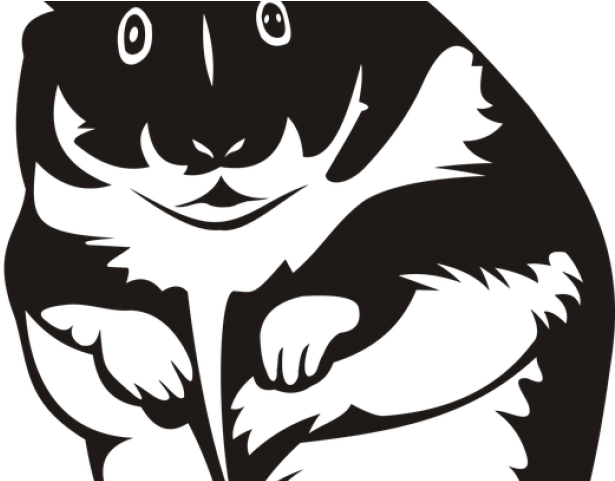 Black Clipart Hamster - Hamster - Png Download (640x480), Png Download