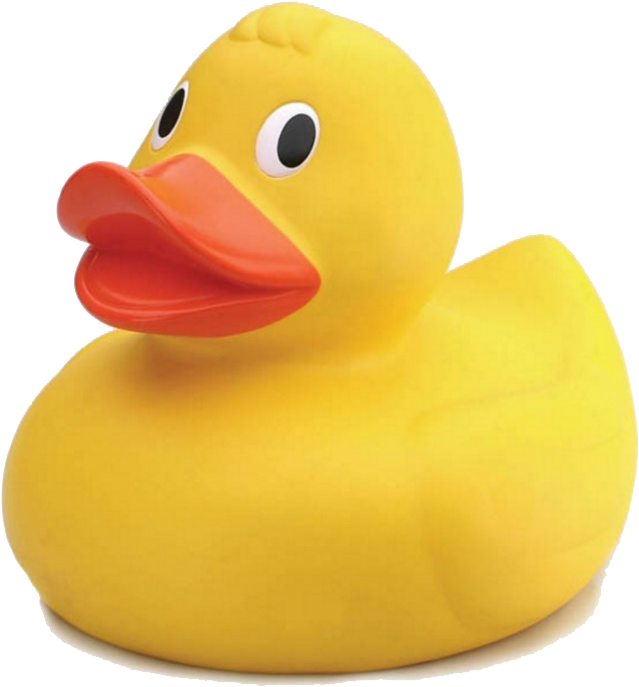 Duck Toy Png Transparent Image - Rubber Duck Png Clipart (862x801), Png Download