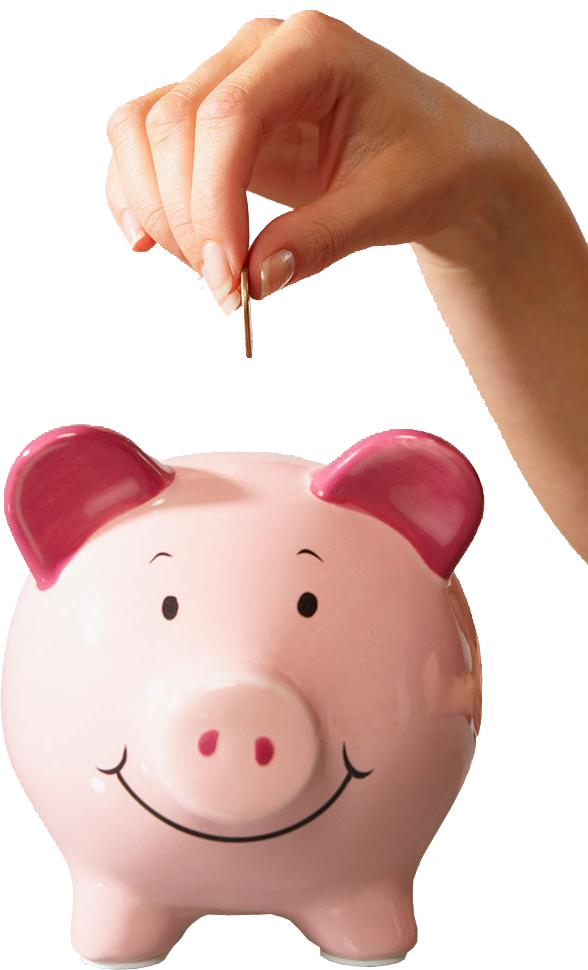 Piggy Bank Images Png Clipart (588x970), Png Download