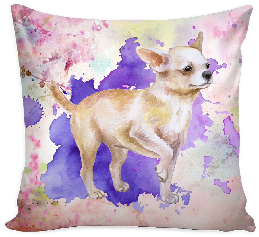 Chihuahua Throw Pillows Chihuahua Embroidery - Pitbull Yoga Clipart (1024x1024), Png Download