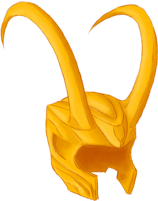 Helmet By Ferrumpenna - Loki Helmet Png Transparent Clipart (550x700), Png Download