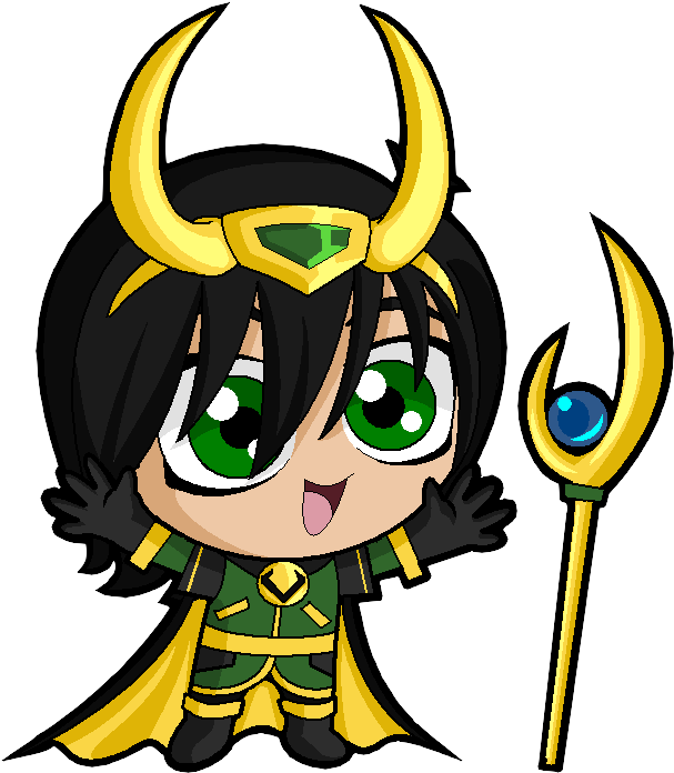 Loki Cartoon , Png Download - Loki Baby Clipart (607x696), Png Download