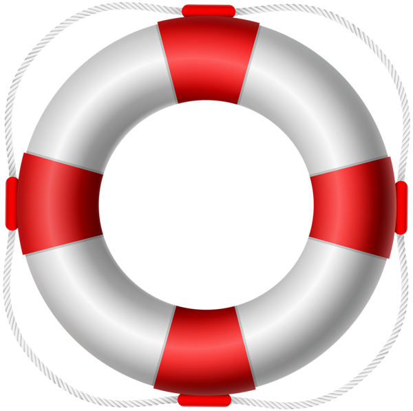 White Life Belt Png Clip Art Image - Circle Transparent Png (600x597), Png Download