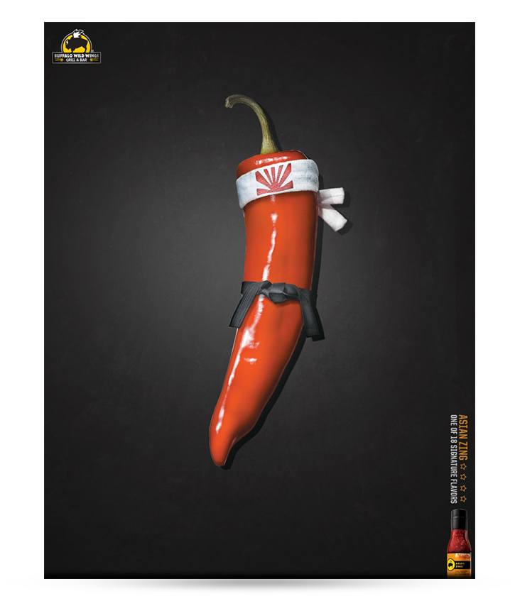To Tout Buffalo Wild Wings' - Tabasco Pepper Clipart (1000x846), Png Download