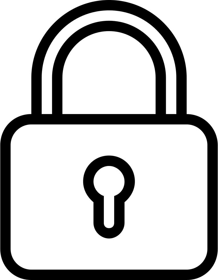 Png File Svg - Padlock Symbol Clipart (764x980), Png Download
