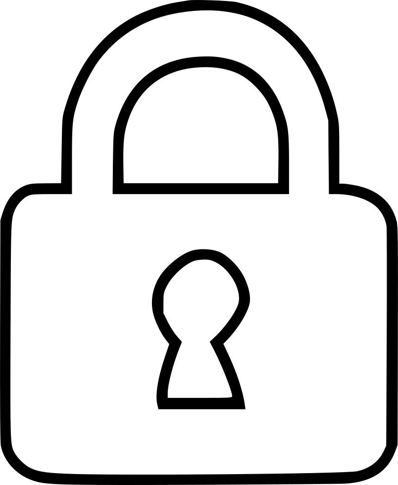Drawing File Lock - Lock Picture Drawing Clipart (804x980), Png Download