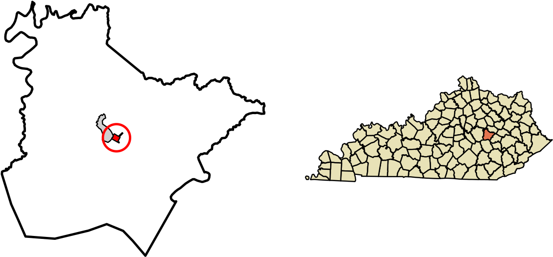 Ravenna, Kentucky - Map Of Kentucky Clipart (1200x595), Png Download