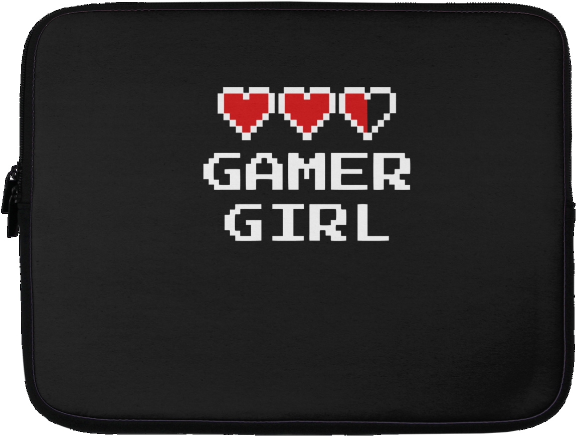 Gamer Girl Video Game Laptop Sleeve - Luggage And Bags Clipart (1155x1155), Png Download
