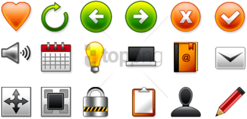 Free Png I Found These Free Awesome 18 Vector Web Icons - Icon Clipart (850x409), Png Download