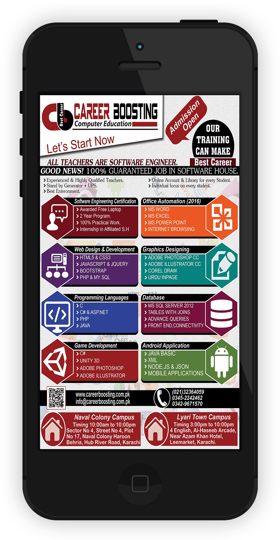 About Career Boosting Computer Education - Poster Clipart (913x1730), Png Download