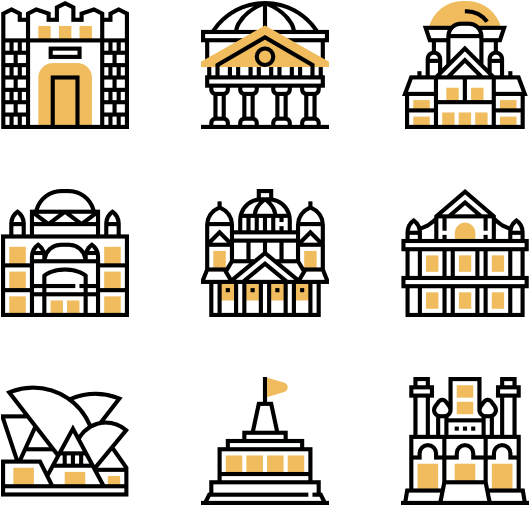 Landmark Travel Icon, Instagram Highlight Icons, Icon Clipart (600x564), Png Download