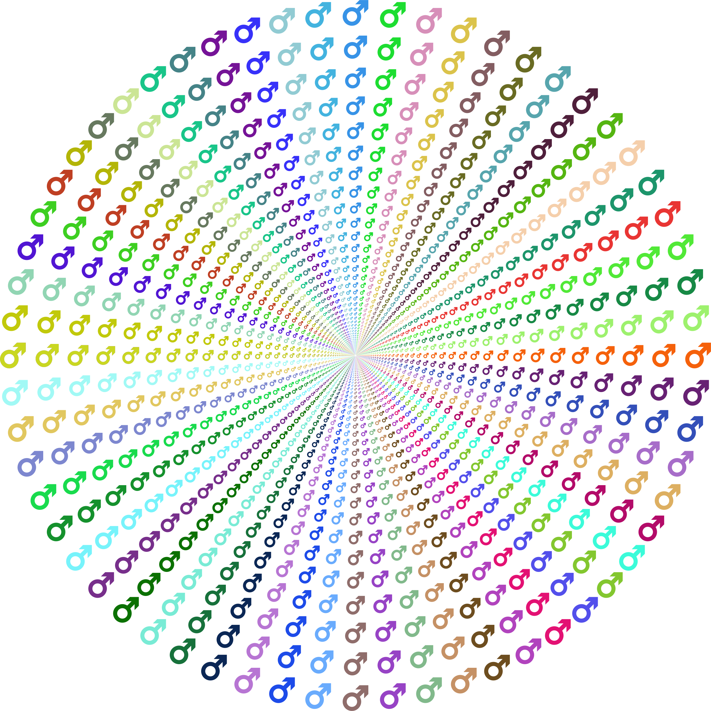 This Free Icons Png Design Of Male Symbol Vortex Prismatic - Circle Clipart (2336x2336), Png Download