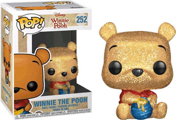 Pop Vinyls - Winnie The Pooh Funko Pop Diamond Clipart (600x600), Png Download