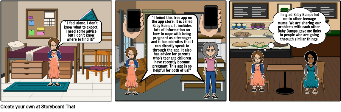 Baby Bumps App Idea - Cartoon Clipart (1165x386), Png Download