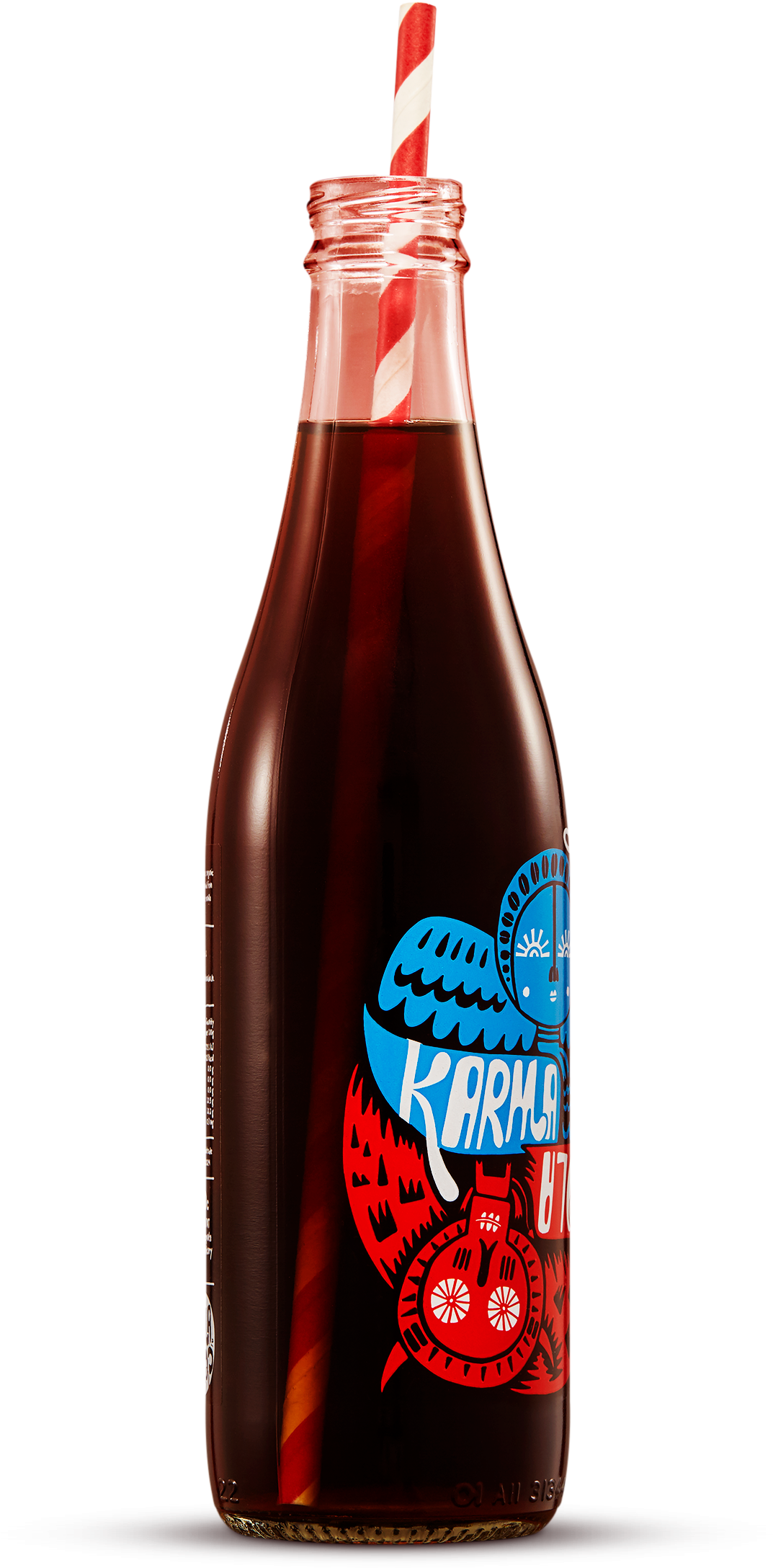 Less Sugar Than Most Other Fizzy Drinks - Karma Cola Clipart (1073x2176), Png Download