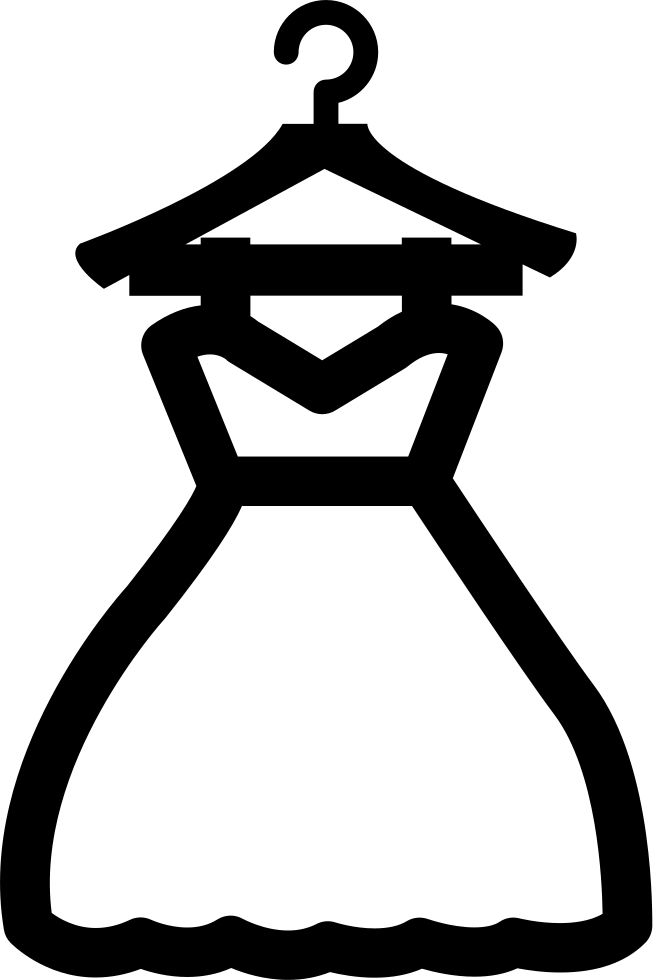 On A Hanger Png - Kleid Icon Transparent Clipart (653x980), Png Download
