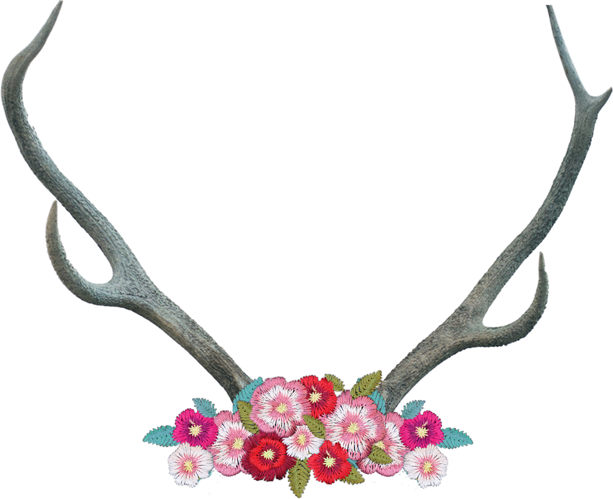 Flower Crown With Antlers - Horror Quotes Clipart (1257x1024), Png Download
