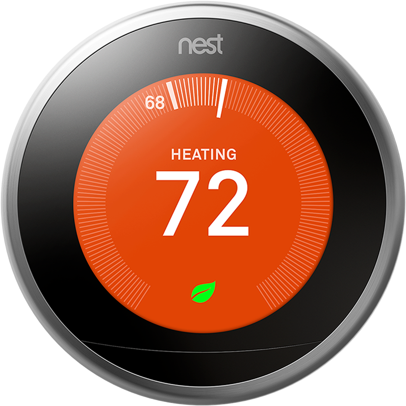 Nest 3rd Generation Learning Thermostat - Nest Thermostat Saving Energy Clipart (898x898), Png Download