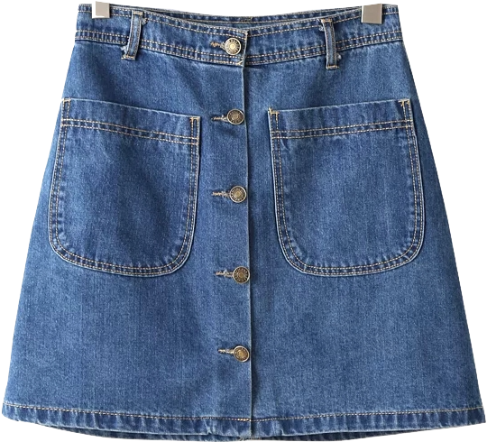 Jeans, Denim, Skirt Png Image With Transparent Background - Jean Skirt Transparent Background Clipart (559x550), Png Download