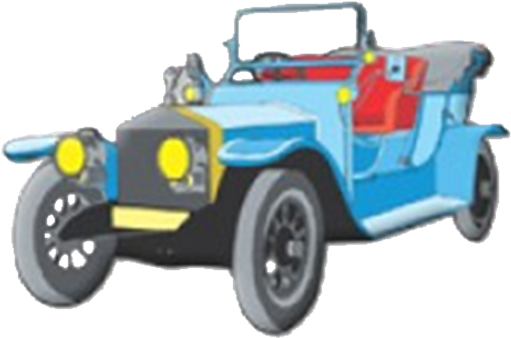 Motor Car Image - Antique Car Clipart (744x507), Png Download