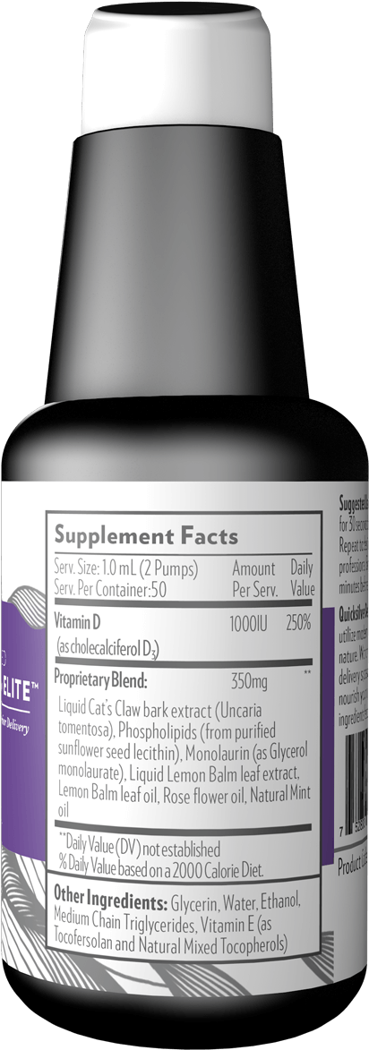 Nanoemulsified Cat's Claw Elite™ - Quicksilver Scientific Clipart (1200x1200), Png Download