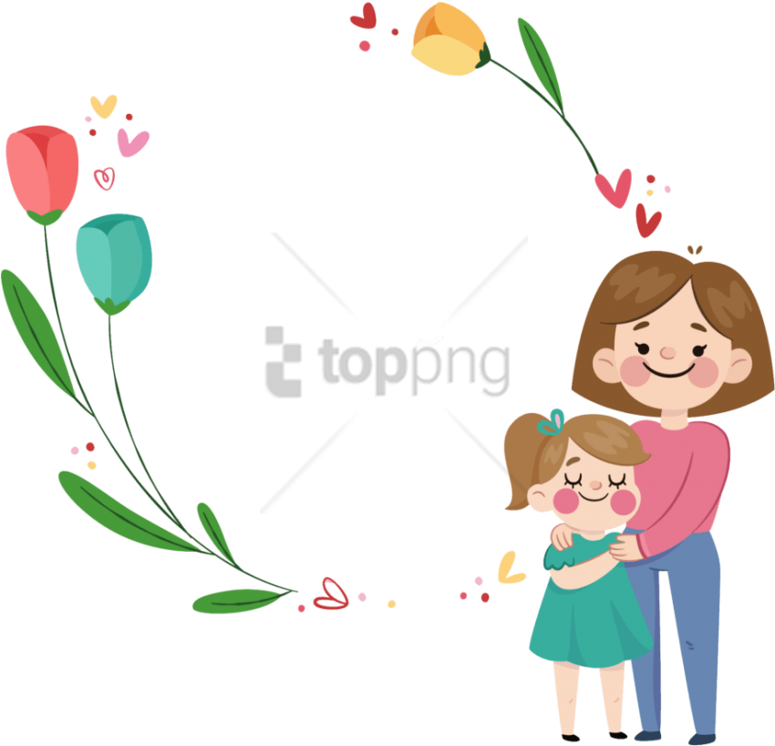 Free Png Free Mothers Day - Happy Mother's Day Png Clipart (850x818), Png Download