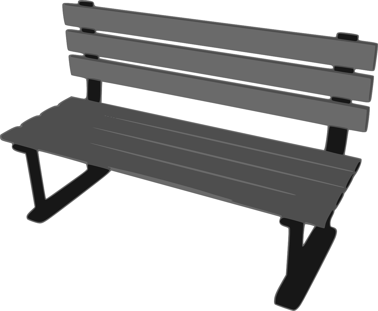 Bench Seat Park Bench Sitting Png Image - Park Bench Clipart Transparent Png (1280x1052), Png Download