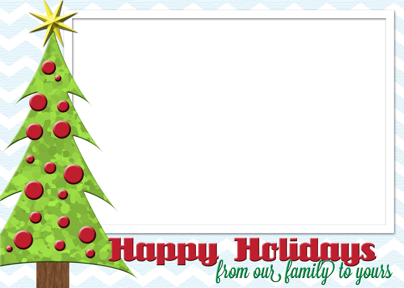 Happy Holidays Card Border Clipart (1400x1000), Png Download