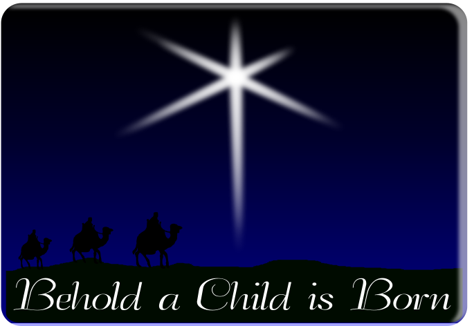 Free Behold A Child Is Born - Cross Clipart (800x566), Png Download