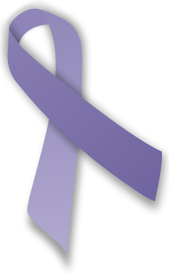 File - Periwinkle Ribbon - Svg - National Cancer Survivors Day Ribbon Clipart (697x1129), Png Download