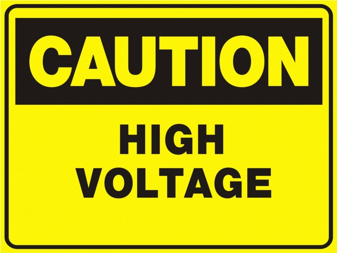 High Voltage Png - Caution Glass Door Sign Clipart (1250x1000), Png Download