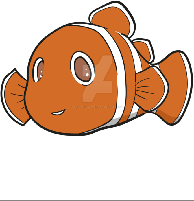 Drawing Nemo Clown Fish - Cartoon Clipart (670x1191), Png Download