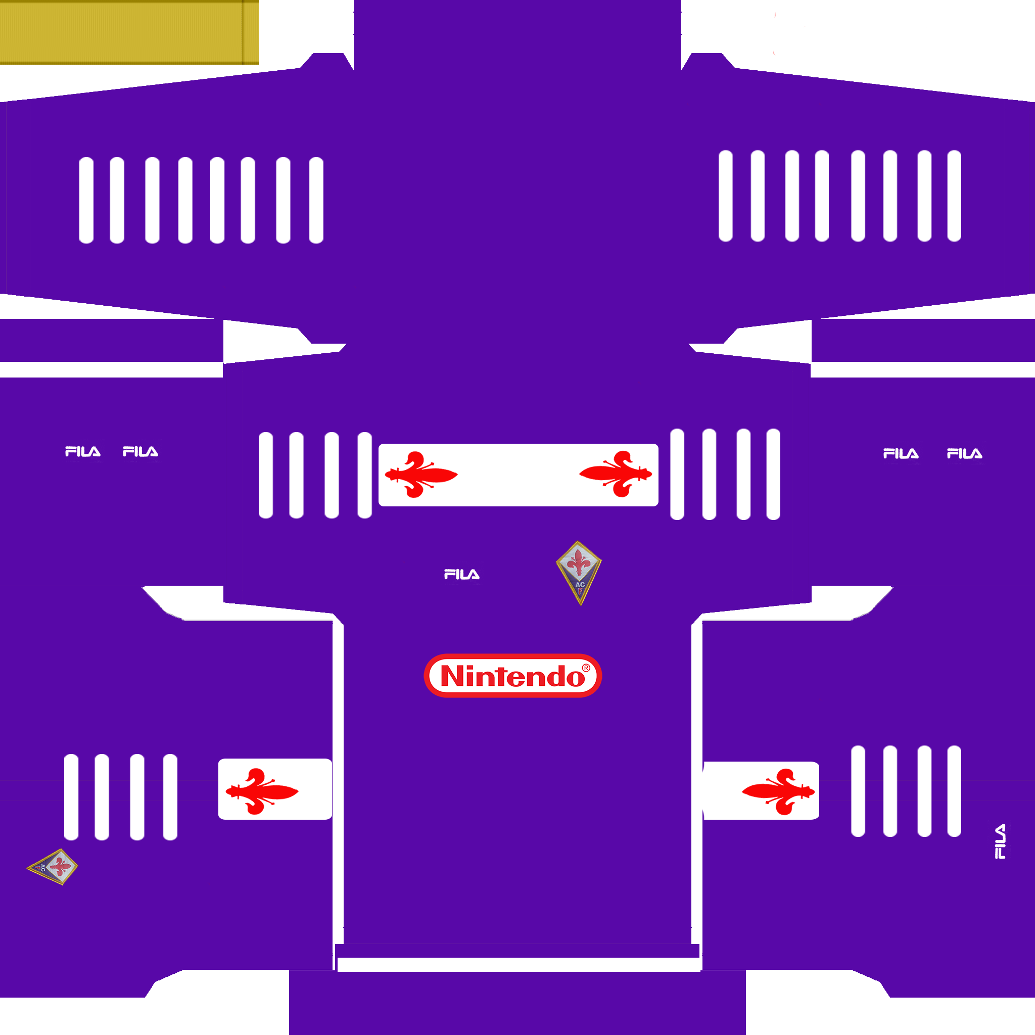 Open And Save As - Dream League Soccer Kits Fiorentina Clipart (2048x2048), Png Download