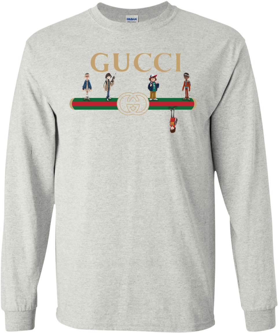 Gucci Stranger Things Upside Down Unisex Tshirt, Tank, - Stranger Things Gucci Sweater Clipart (1155x1155), Png Download