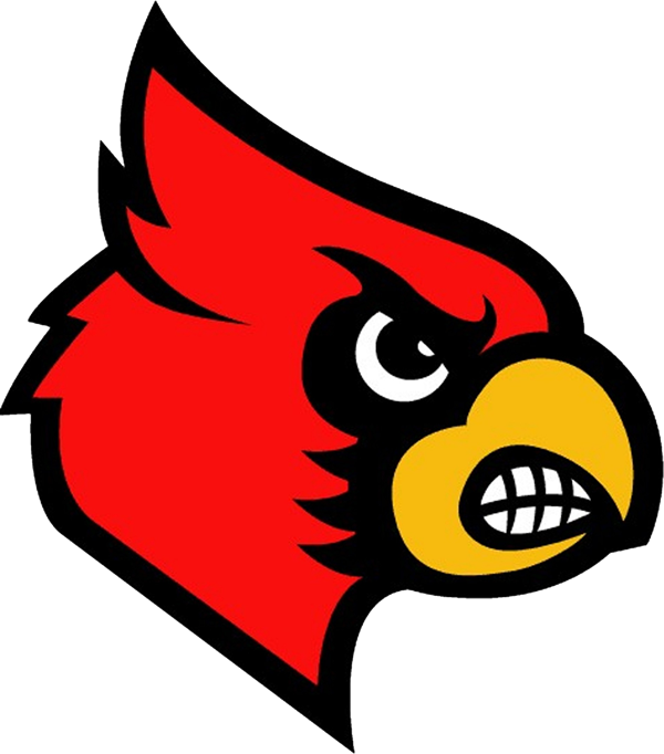 Harmony Grove Cardinals - Louisville Football Logo Clipart (600x682), Png Download