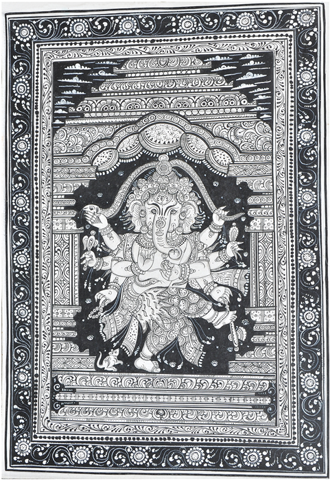 Shravani Arts Pattachitra - Motif Clipart (700x700), Png Download