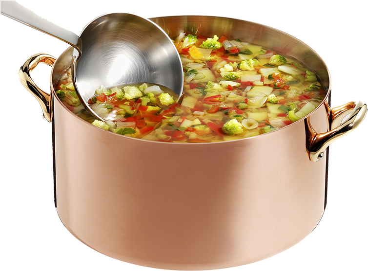 Garden Vegetable Soup - Pot Of Vegetable Soup Png Clipart (800x582), Png Download