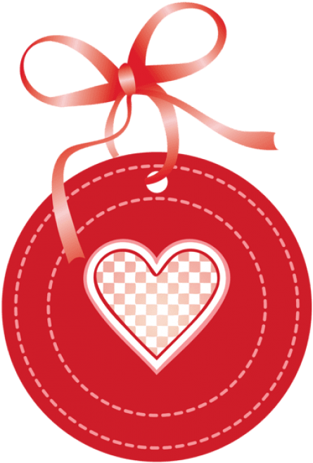 Free Png Download Valentine Oval Label With Heartpicture - Brown And Blue Background Clipart (480x694), Png Download