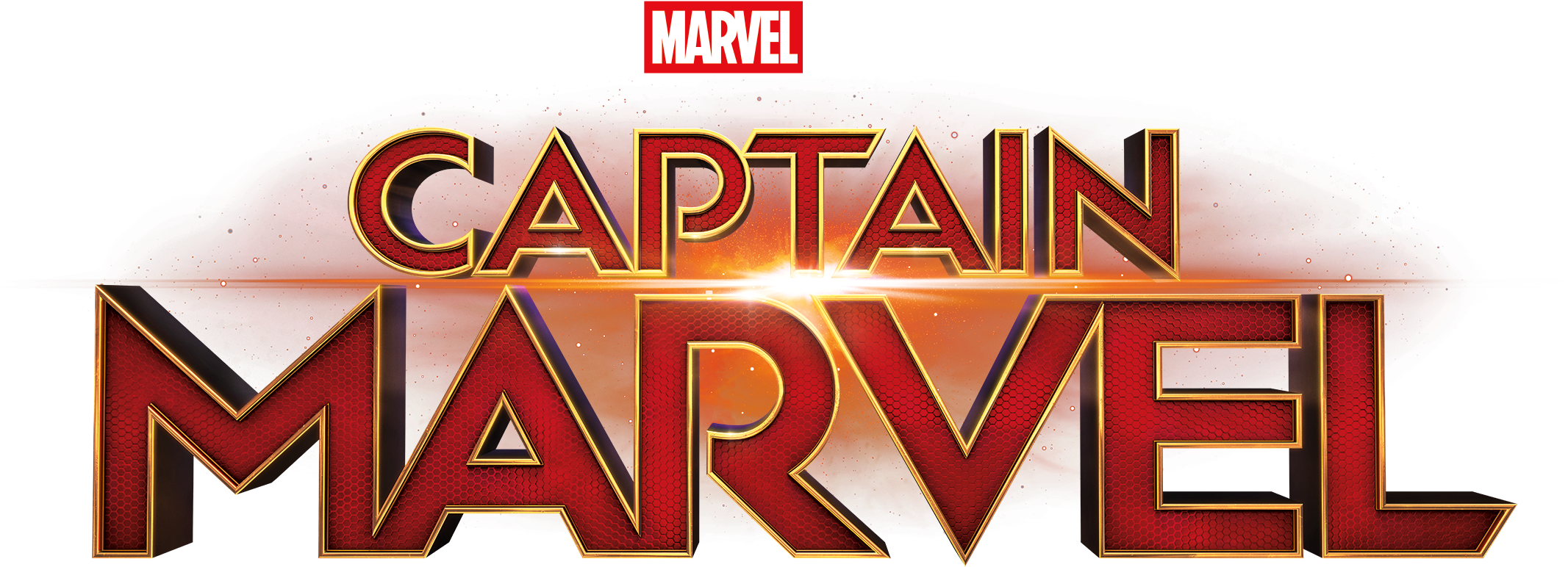 Promotionalnew Official Captain Marvel Logo Clipart (2362x999), Png Download