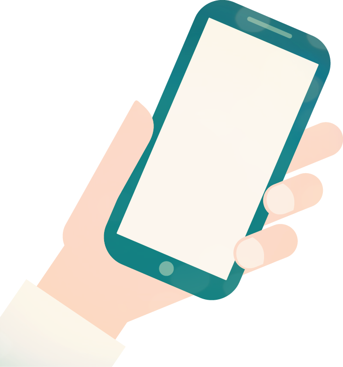 Cell Phone Icon Png Transparent - Person Holding Phone Clipart (682x731), Png Download