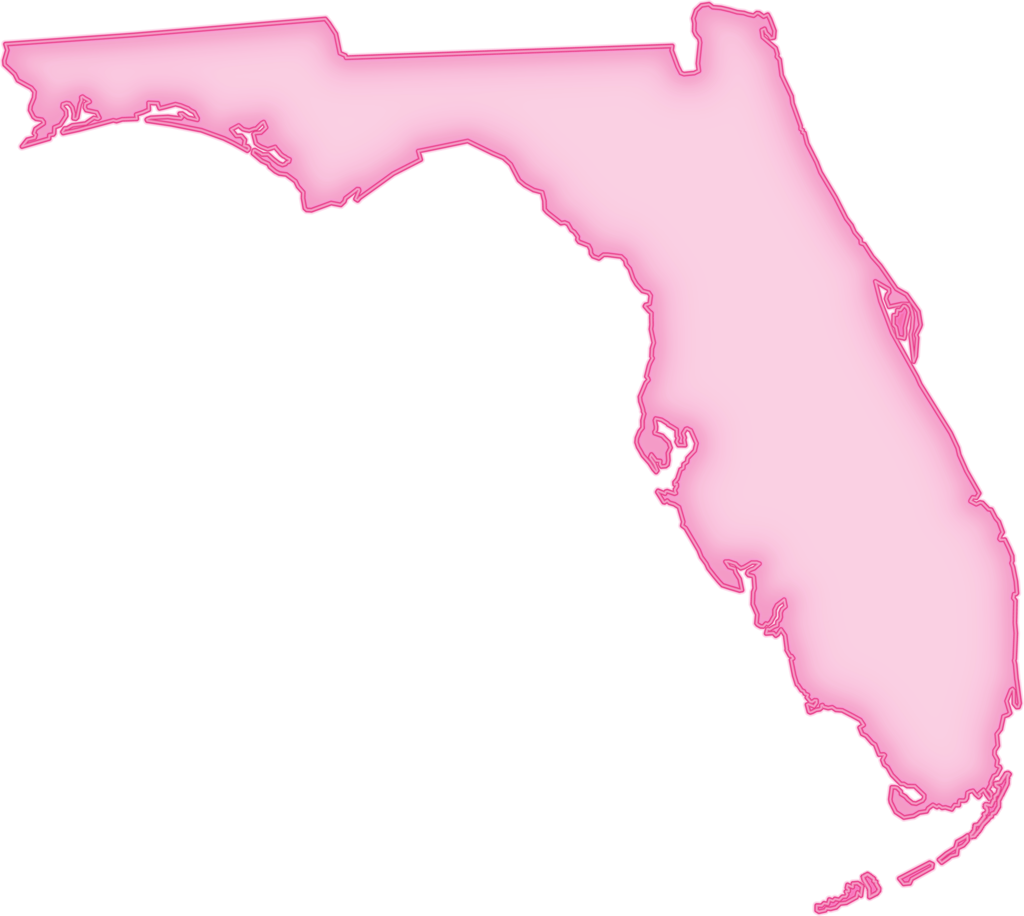 Florida "abstract" Style - Florida Map Clip Art - Png Download (1024x916), Png Download