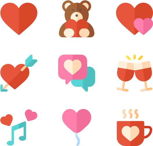 600 X 564 5 - Love Flat Icon Png Clipart (600x564), Png Download